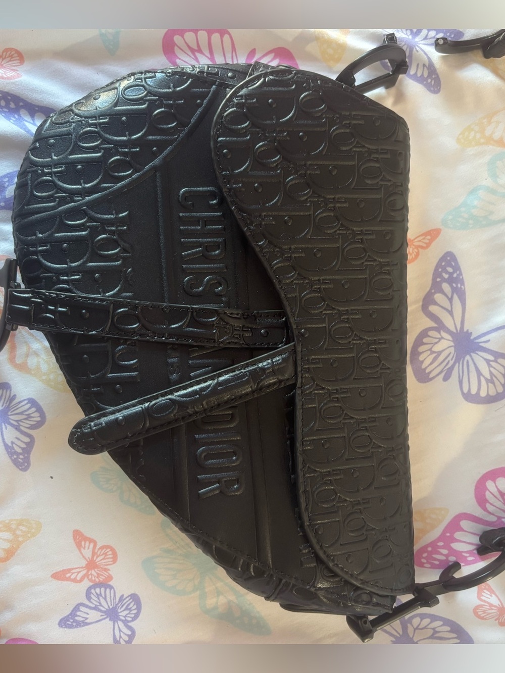 Black purse got from
The thrift store 
  (the strap is broken)